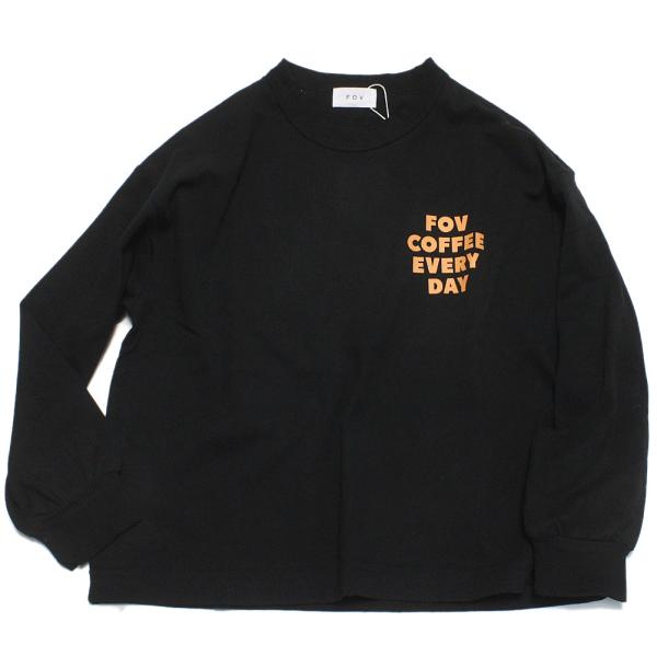 セール 「50%OFF」 長袖Tシャツ &quot;フォブ&quot; FOV COFFEE L/S Tシャツ ブラック...
