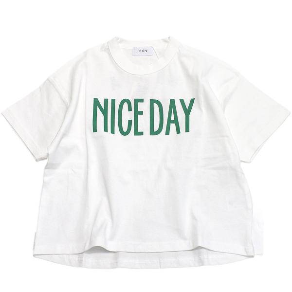 セール 「50%OFF」 半袖Tシャツ "フォブ" NICE DAY Tシャツ ホワイト(WH)