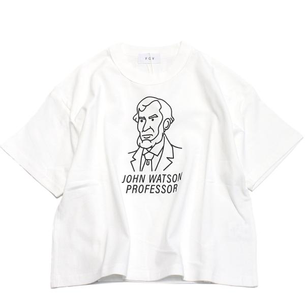 セール 「50%OFF」 半袖Tシャツ &quot;フォブ&quot; JOHN Tシャツ ホワイト(WH)