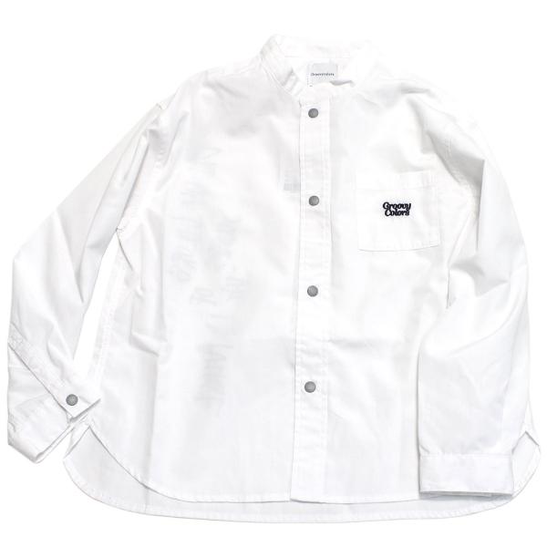 シャツ・ブラウス "グルーヴィーカラーズ グルービーカラーズ" ブロードバンドカラーシャツ 1W白