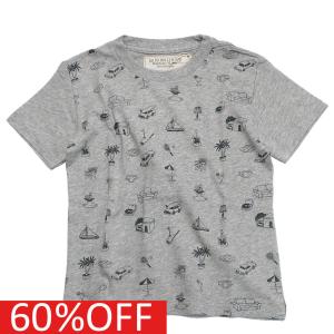 セール 「50%OFF」 半袖Tシャツ "ゴートゥーハリウッド" 子供服 テンジク TAKESHI WADA 総柄 TEE 3GRグレー