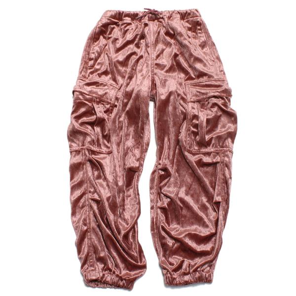 セール 「50%OFF」 ロングパンツ &quot;ゴートゥーハリウッド&quot; クラッシュベロア イージー PN ...