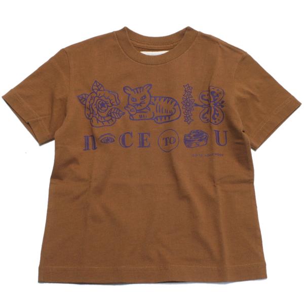 セール 「50%OFF」 半袖Tシャツ &quot;ゴートゥーハリウッド&quot; テンジク G2H TEE 7BR茶