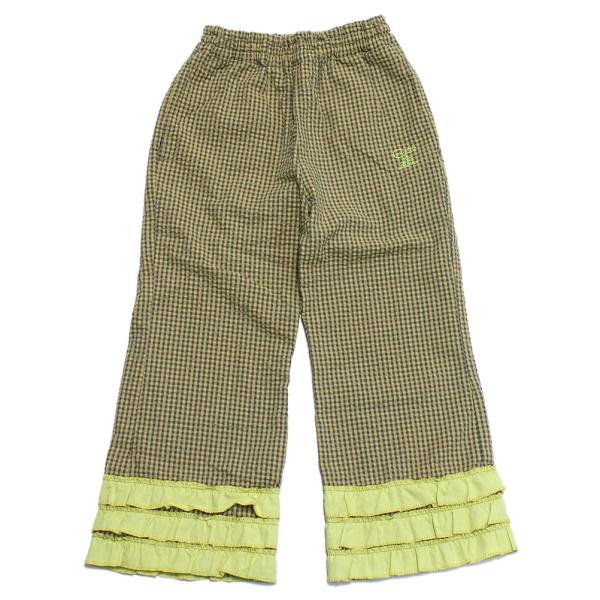 セール 「50%OFF」 ロングパンツ &quot;ゴートゥーハリウッド&quot; サッカーギンガムチェック フリフリ...