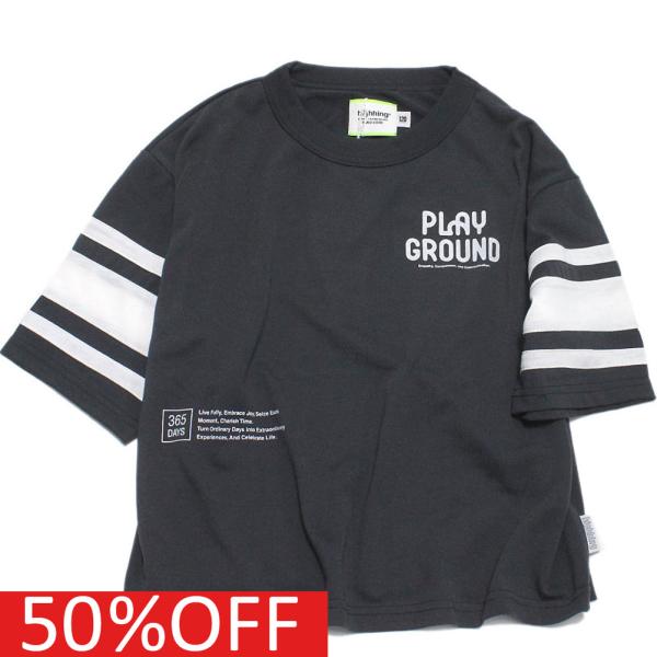 半袖Tシャツ &quot;highking ハイキング&quot; 子供服 playground short sleev...