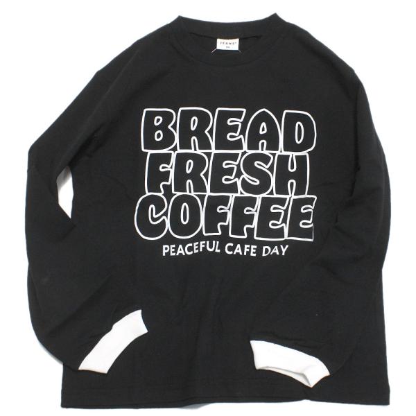 セール 「60%OFF」 長袖Tシャツ "ジーンズベー" BREADロングTシャツ ブラック(BK)
