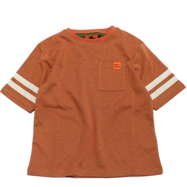セール 「50%OFF」 半袖Tシャツ &quot;クリフメイヤー&quot; カラッと5分袖T（袖ライン） オレンジ(...