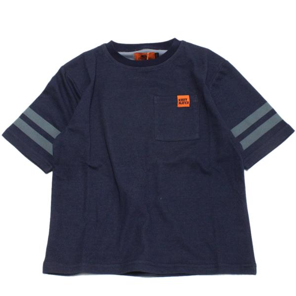 セール 「50%OFF」 半袖Tシャツ &quot;クリフメイヤー&quot; カラッと5分袖T（袖ライン） ネイビー(...