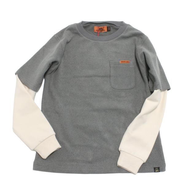 セール 「50%OFF」 長袖Tシャツ "クリフメイヤー" もちのびJOIN-T（恐竜） グレー(1...