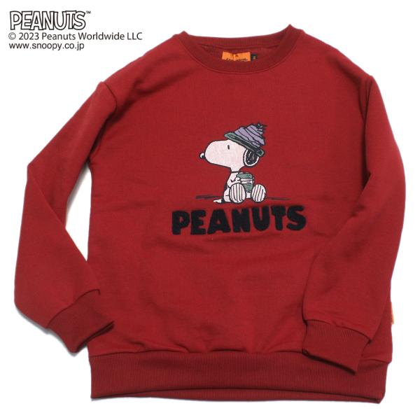 セール 「40%OFF」 トレーナー・ニット "クリフメイヤー" スヌーピー裏起毛スウェット レッド...