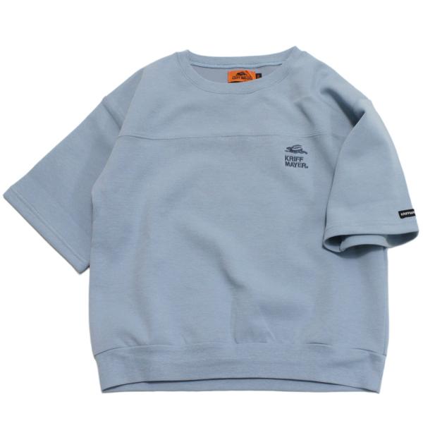 半袖Tシャツ "クリフメイヤー" 軽テック5分袖スウェット サックス(70)
