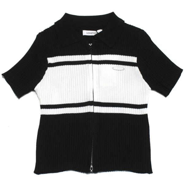 セール 「50%OFF」 半袖Tシャツ &quot;Love toxic　ラブトキシック&quot; 半袖ZIPニット ...