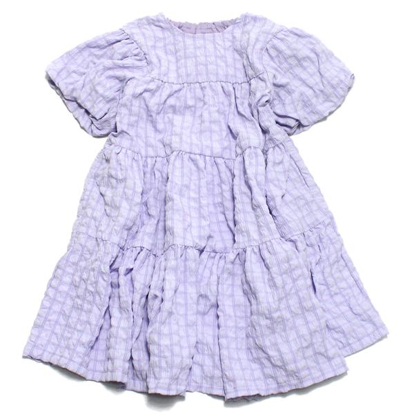 セール 「70%OFF」 ワンピース "マルーク" スクエアシャーリングワンピース パープル(14)