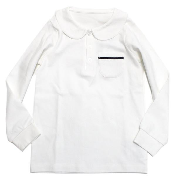 セール 「50%OFF」 長袖Tシャツ &quot;マルーク&quot; スムース丸襟シャツ シロ(1)