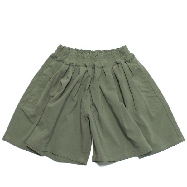 セール 「50%OFF」 ハーフパンツ &quot;マルーク&quot; のびのびキュロット グリーン(9)