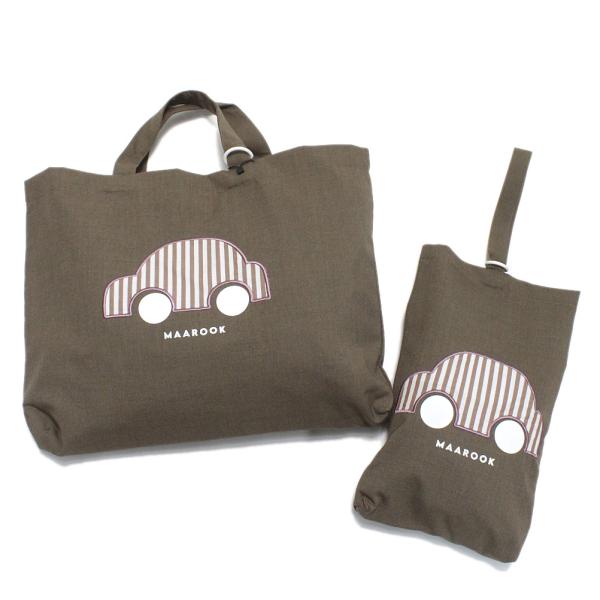 雑貨・小物 "マルーク" ポプリンクルマパッチワークSchoolセット チャ(10)