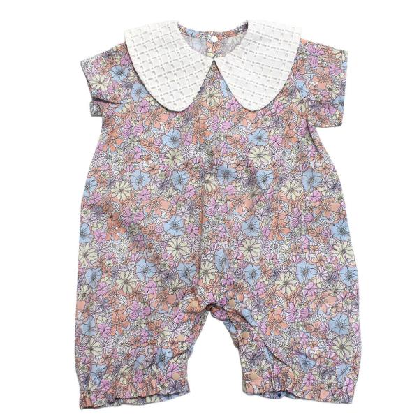 セール 「50%OFF」 ベビーウェア・肌着 "マルーク" アネモネPTbabyロンパース ピンク系...