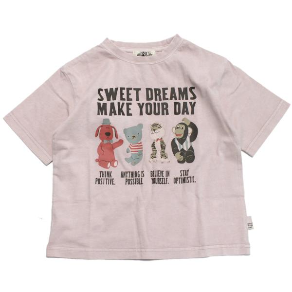 セール 「50%OFF」 半袖Tシャツ &quot;makeyourday メイクユアデイ&quot; VヌイグルミTシ...