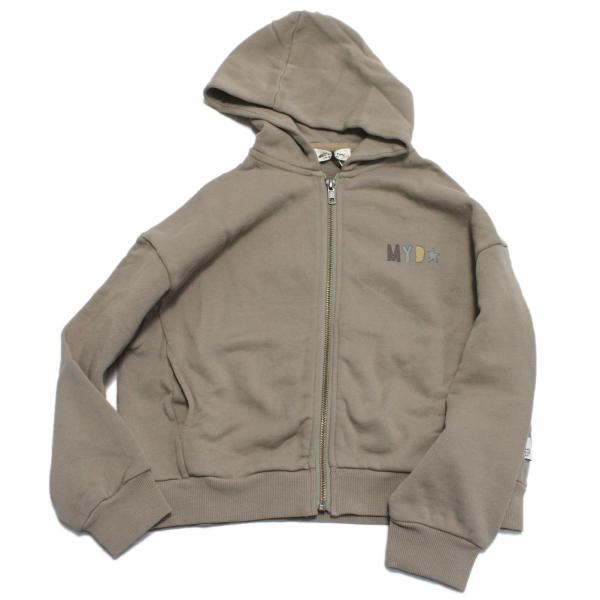 パーカー &quot;makeyourday メイクユアデイ&quot; ロゴZIPフーディ ベージュ(BE)