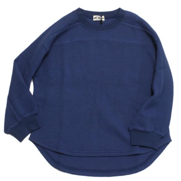 長袖Tシャツ "makeyourday メイクユアデイ" サーマルラウンドTシャツ ブルー(BL)