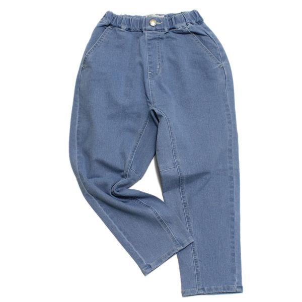 ロングパンツ "makeyourday メイクユアデイ" デニムテーパードパンツ サックス(SS)