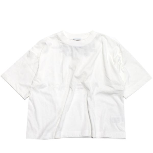 セール 「50%OFF」 半袖Tシャツ &quot;ニードルワークス&quot; T/C天竺シンプルTシャツ ホワイト