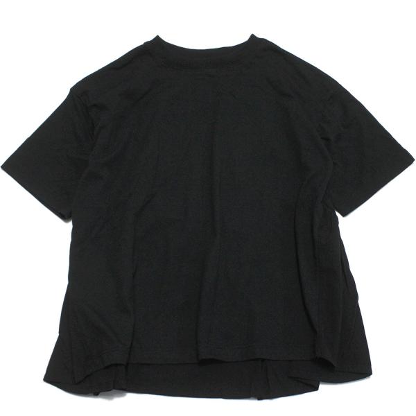 セール 「50%OFF」 半袖Tシャツ &quot;ニードルワークス&quot; T/C天竺シンプルTシャツ ブラック
