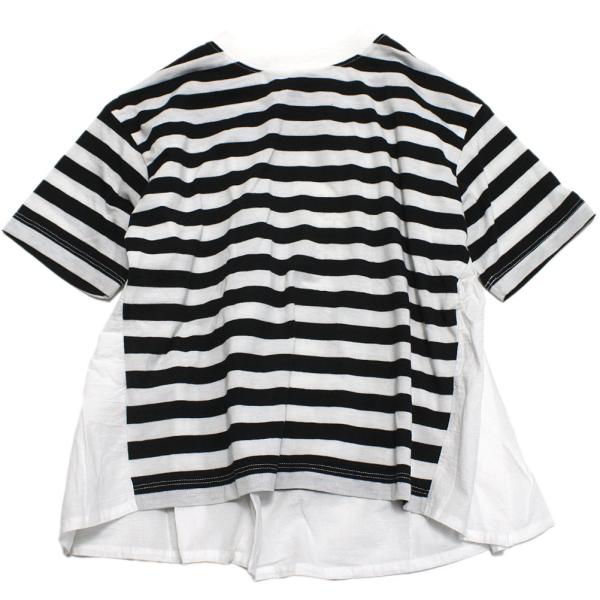 セール 「50%OFF」 半袖Tシャツ &quot;ニードルワークス&quot; T/C天竺シンプルTシャツ B.ボーダ...