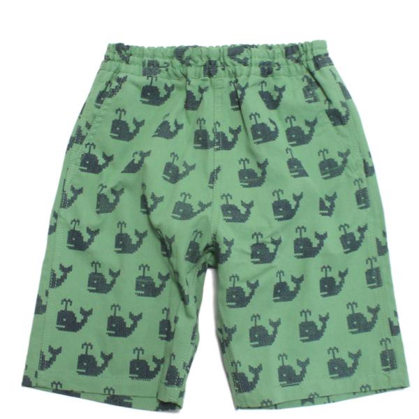 セール 「50%OFF」 ハーフパンツ &quot;ニードルワークス&quot; 総柄ショートパンツ グリーン