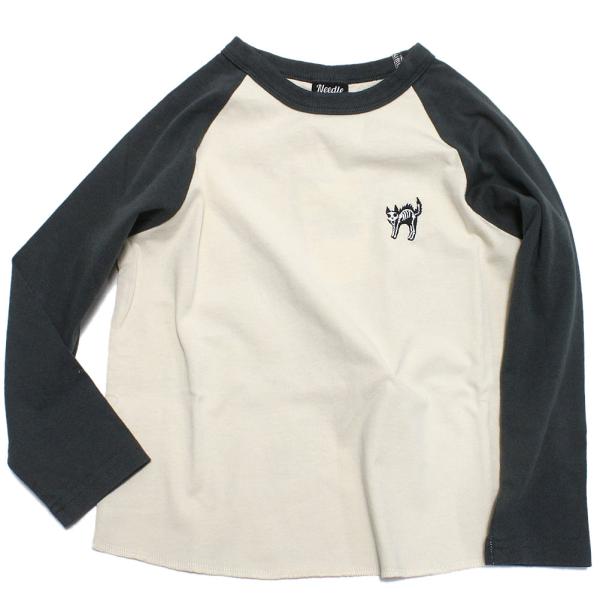 セール 「50%OFF」 長袖Tシャツ &quot;ニードルワークス&quot; 天竺ワイドラグランロンT チャコール