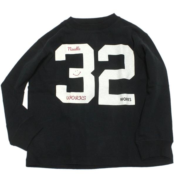 セール 「50%OFF」 長袖Tシャツ &quot;ニードルワークス&quot; 肉厚天竺32ロンT ブラック