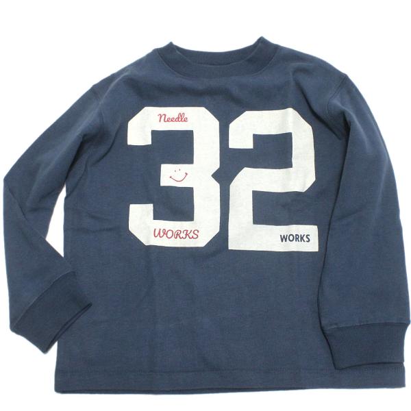 セール 「50%OFF」 長袖Tシャツ &quot;ニードルワークス&quot; 肉厚天竺32ロンT ネイビー