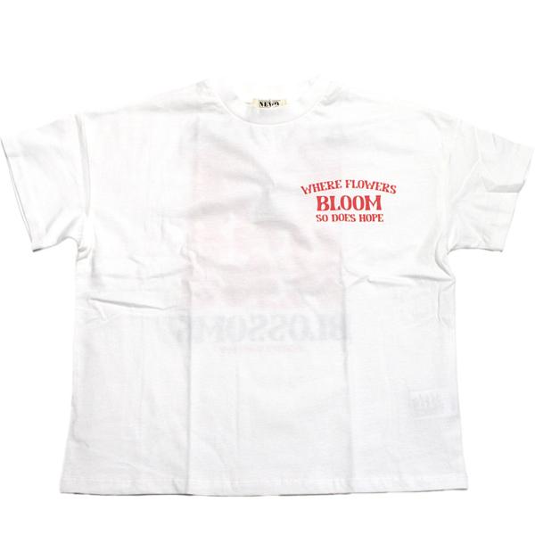セール 「50%OFF」 半袖Tシャツ &quot;ニードルワークス&quot;  NeWo/フラワーTシャツ ホワイト