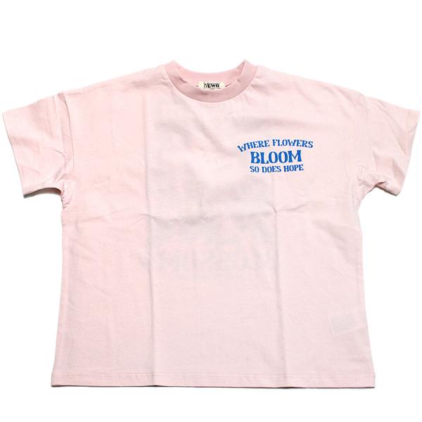 セール 「50%OFF」 半袖Tシャツ &quot;ニードルワークス&quot;  NeWo/フラワーTシャツ ピンク