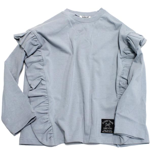 セール 「50%OFF」 長袖Tシャツ &quot;ニードルワークス&quot;  NeWo/フリルTシャツ ブルー