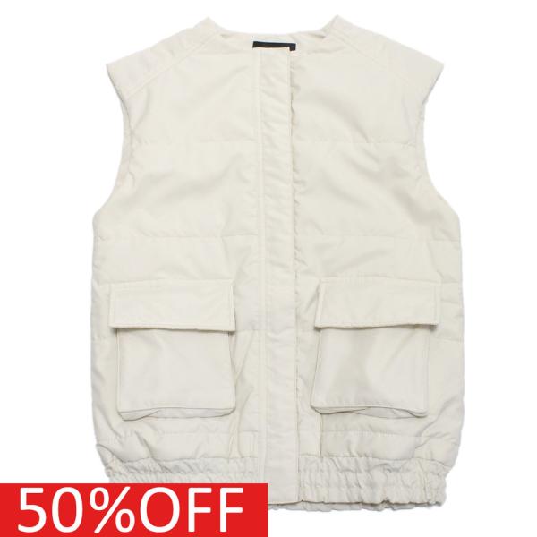 セール 「50%OFF」 アウター &quot;ニードルワークス&quot;  NeWo/パデットベスト アイボリー