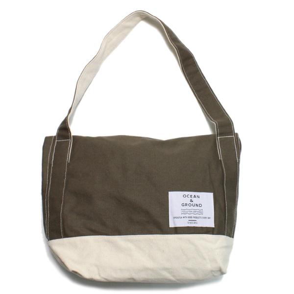 セール 「50%OFF」 かばん &quot;オーシャン&amp;グラウンド&quot; ハンプメッセンジャーBAG オリーブ(...