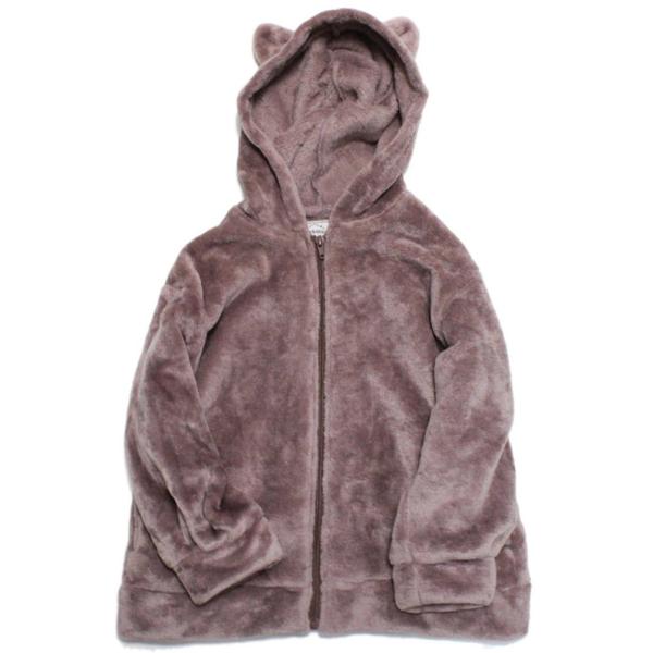 セール 「50%OFF」 パーカー &quot;オーシャン&amp;グラウンド&quot; ネコミミモコモコフーディ グレージュ...