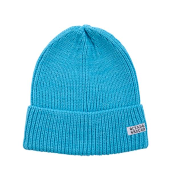 帽子 "オーシャン&amp;グラウンド" ニットビーニー ターコイズブルー(TB)