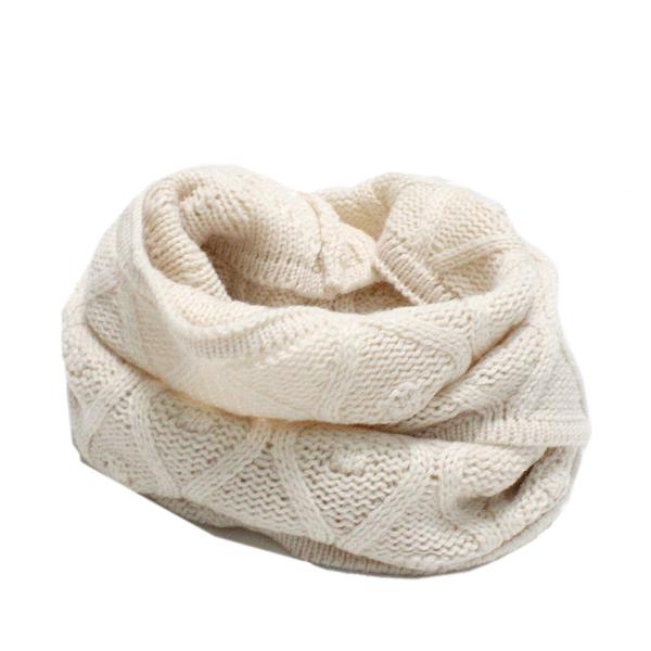 セール 「60%OFF」 雑貨・小物 "オーシャン&amp;グラウンド" ニットスヌード オフホワイト(OW...