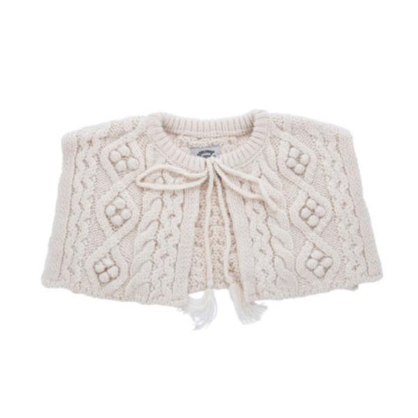 雑貨・小物 "オーシャン&amp;グラウンド" ビスチェ風ニットウォーマー オフホワイト(OW)