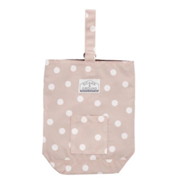 雑貨・小物 "オーシャン&amp;グラウンド" DOT＆STRIPEシューズバッグ ドット柄(DT)