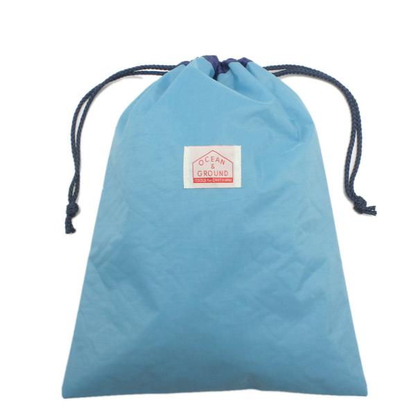 雑貨・小物 "オーシャン&amp;グラウンド" GOODAY 巾着(大) ライトブルー(LB)