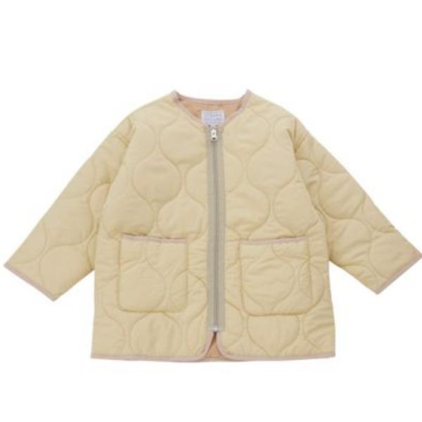 セール 「50%OFF」 アウター &quot;オーシャン&amp;グラウンド&quot; ノーカラーキルトジャケット ベージュ...