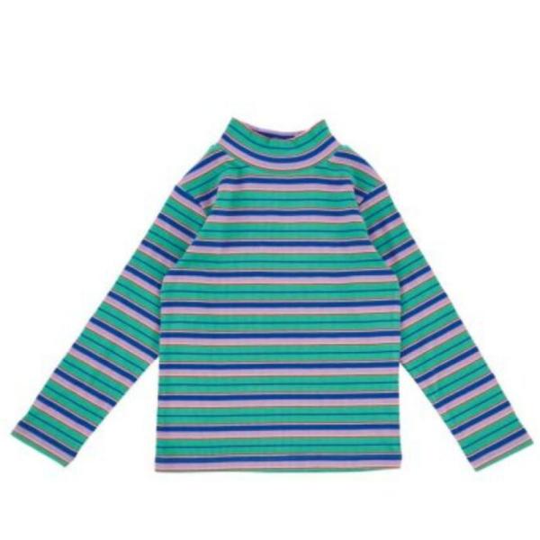 セール 「40%OFF」 長袖Tシャツ &quot;オーシャン&amp;グラウンド&quot; タートルネックボーダーリブTシャ...