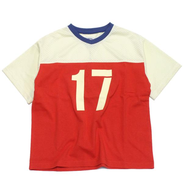 セール 「50%OFF」 半袖Tシャツ &quot;オーシャン&amp;グラウンド&quot; ナンバリングBIGTシャツ レッ...