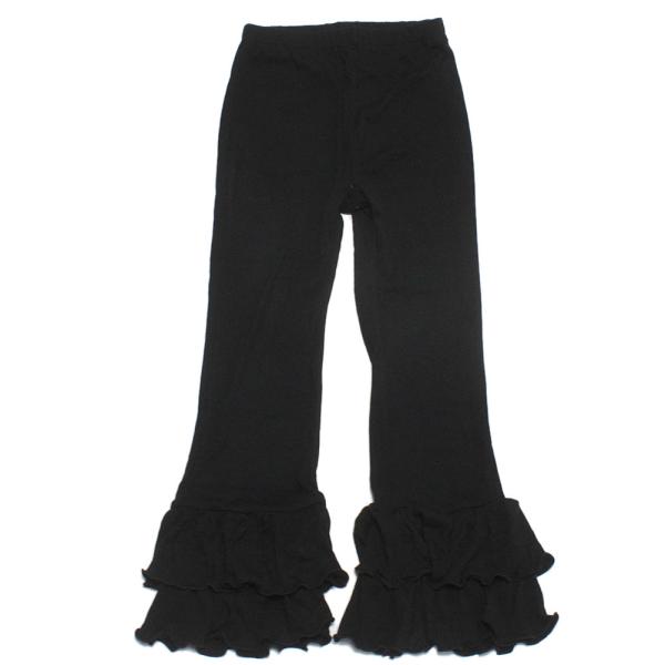 セール 「50%OFF」 ロングパンツ &quot;オーシャン&amp;グラウンド&quot; フリルパンツ ブラック(BK)