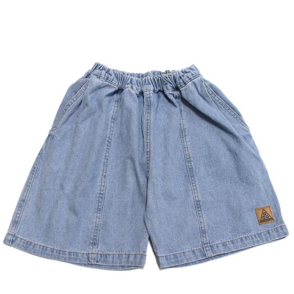 セール 「50%OFF」 ハーフパンツ &quot;オーシャン&amp;グラウンド&quot; タックデニムワイドショーツ ケミ...