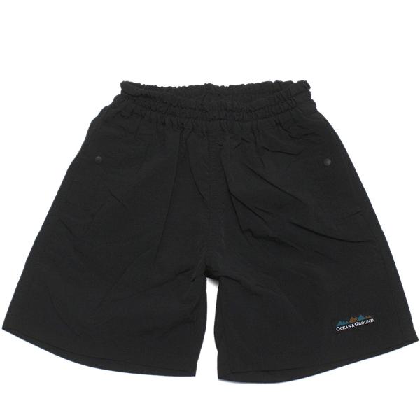 セール 「50%OFF」 ハーフパンツ &quot;オーシャン&amp;グラウンド&quot; ウミヤマ夏ショーツ ブラック(B...