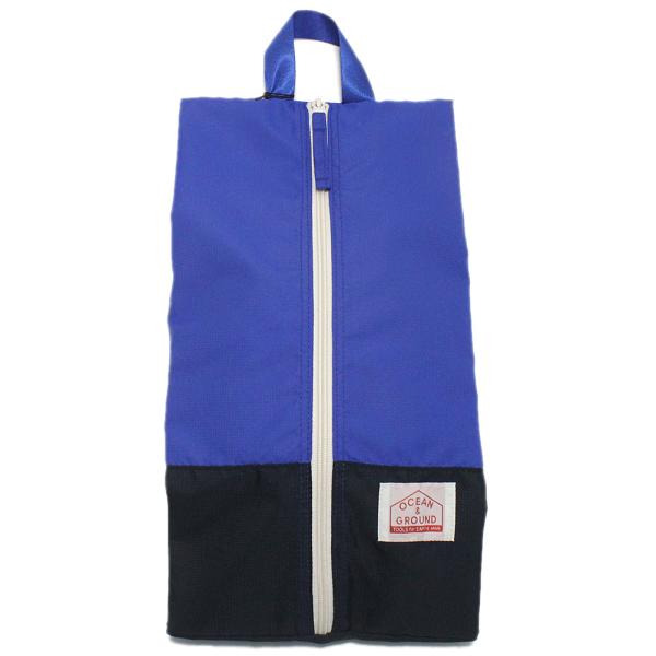 雑貨・小物 "オーシャン&amp;グラウンド" CAMPDAY ZIPシューズBAG ブルー(BL)